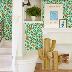 Lulu And Georgia Orange Crush Wallpaper By Nathan Turner Walls