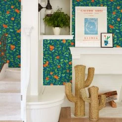 Lulu And Georgia Orange Crush Wallpaper By Nathan Turner Walls