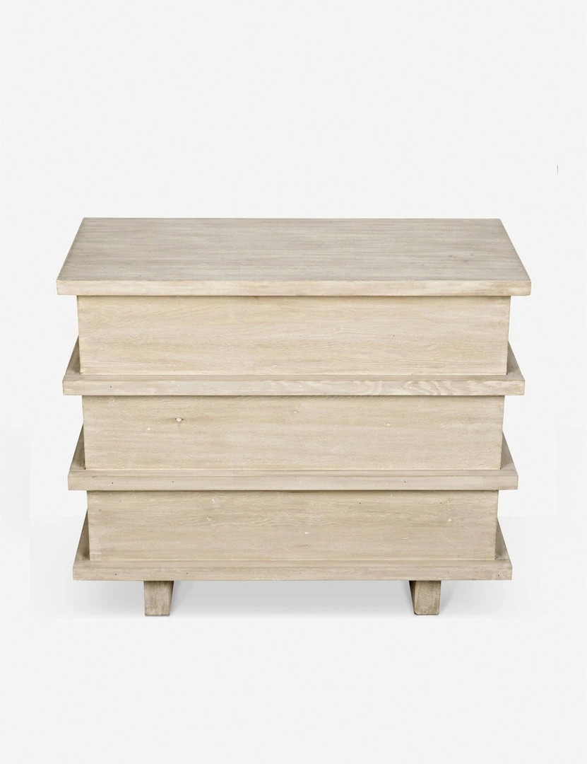 Lulu And Georgia Corliss 3-Drawer Dresser, White Wash