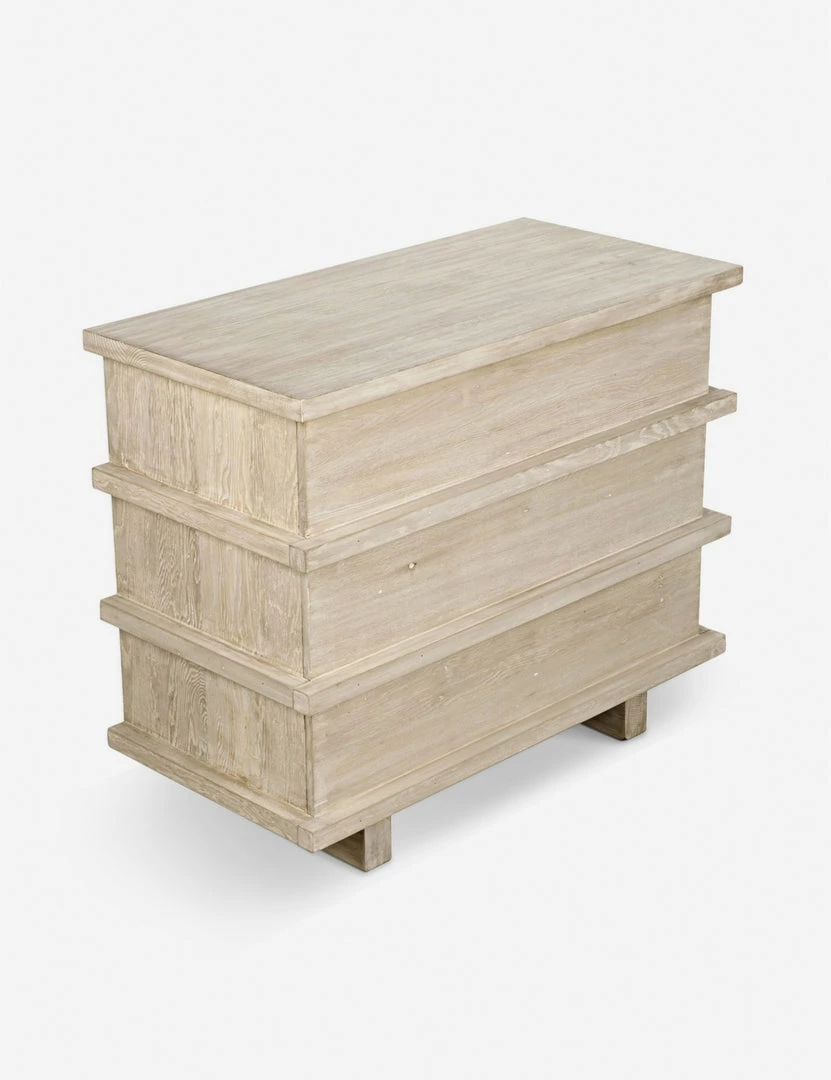 Lulu And Georgia Corliss 3-Drawer Dresser, White Wash