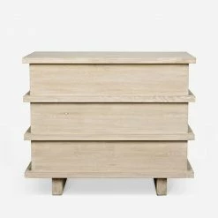 Lulu And Georgia Corliss 3-Drawer Dresser, White Wash