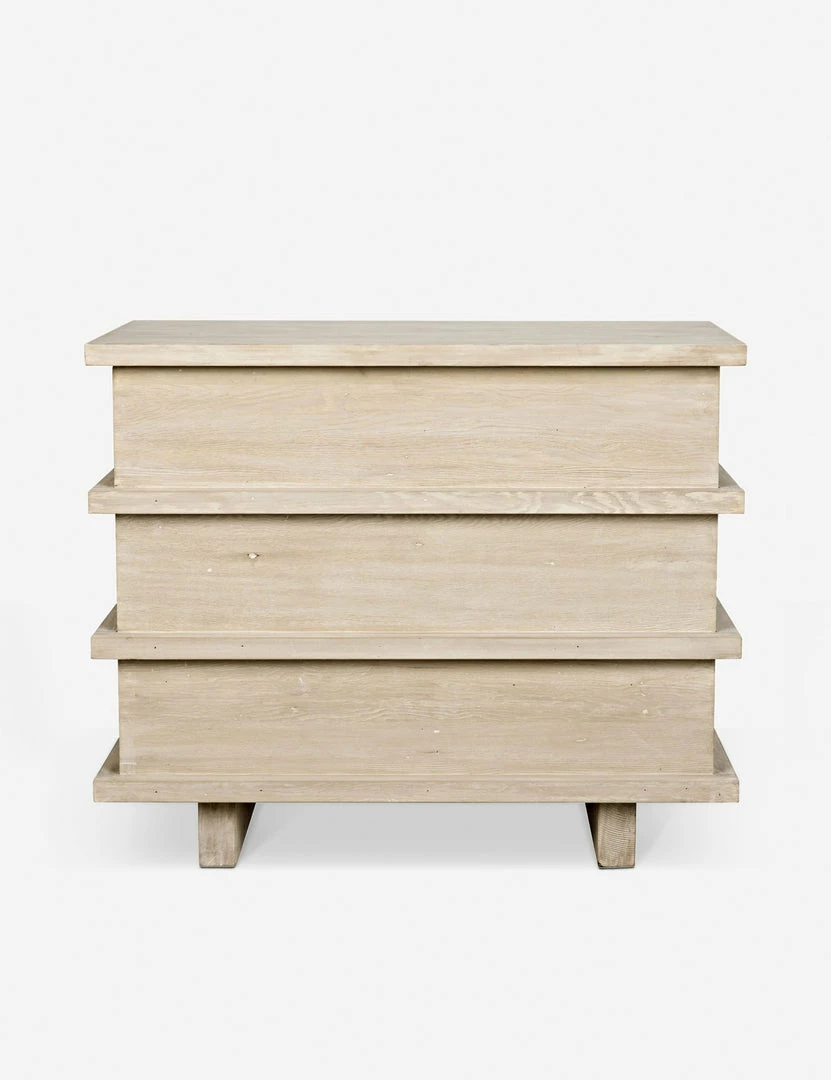 Lulu And Georgia Corliss 3-Drawer Dresser, White Wash