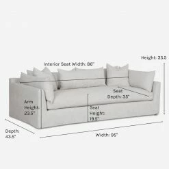 Lulu And Georgia Parque Slipcover Sofa