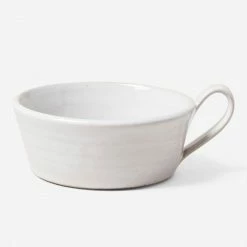 Lulu And Georgia Kitchen + Dining Silo Soup Mug, White By Farmhouse Pottery