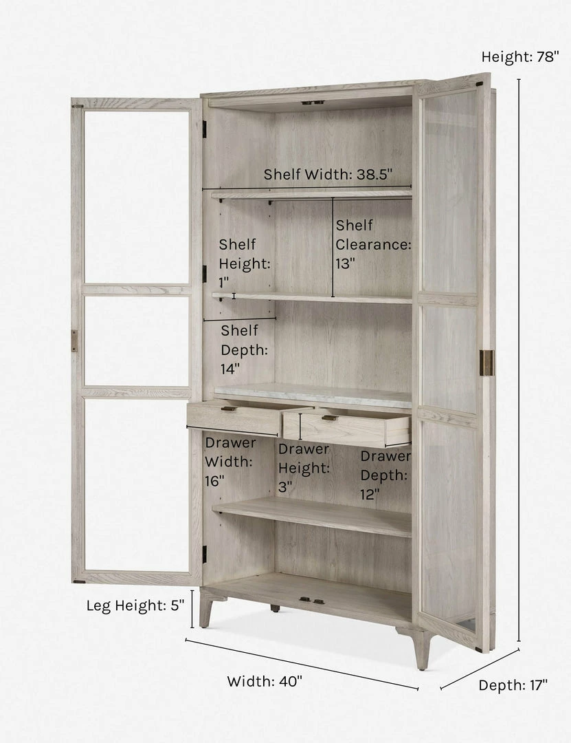 Lulu And Georgia Furniture Ryden Curio Cabinet