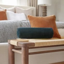 Lulu And Georgia Nina Freudenberger Collection Sabine Velvet Bolster Pillow