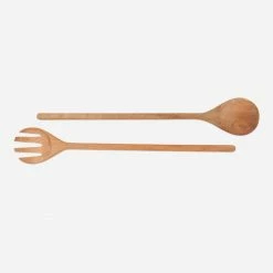 Lulu And Georgia Salad Servers, Beechwood