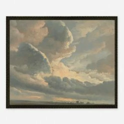 Lulu And Georgia'Study Of Clouds With A Sunset Near Rome' Wall Art By Simon Alexandre Clement Denis Walls