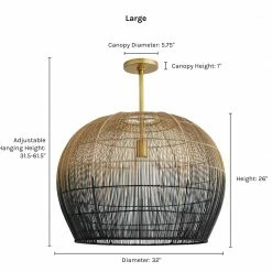 Lulu And Georgia Swami Pendant Light By Arteriors Lighting