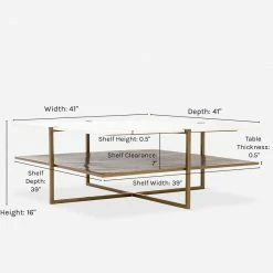 Lulu And Georgia Thina Square Coffee Table Furniture