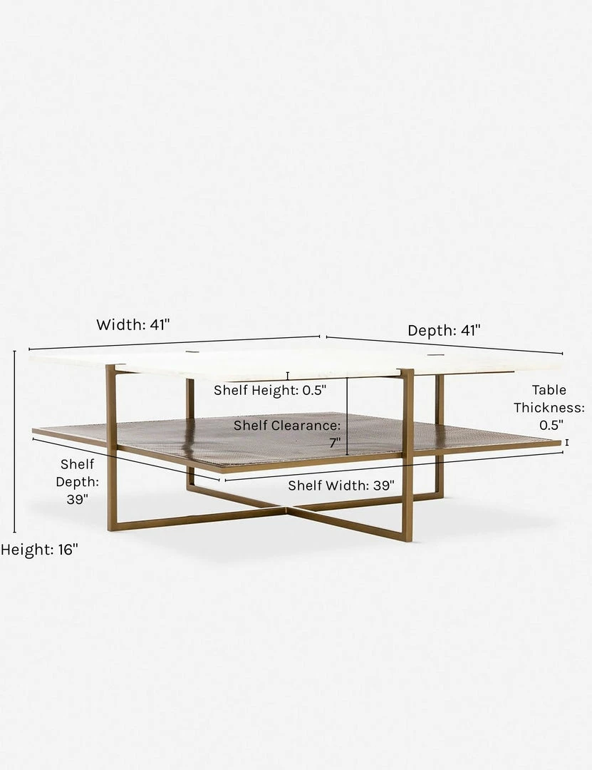 Lulu And Georgia Thina Square Coffee Table Furniture