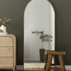Lulu And Georgia Tulca Narrow Floor Mirror Curved + Rounded