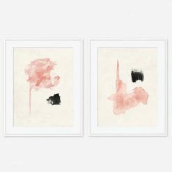 Lulu And Georgia Walls'Pale Bloom A' Print (Set Of 2)