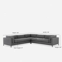 Lulu And Georgia Fritzie Corner Sectional Sofa