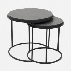 Lulu And Georgia Nalya Nesting Side Tables (Set Of 2) Curved + Rounded