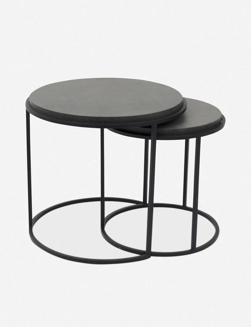 Lulu And Georgia Nalya Nesting Side Tables (Set Of 2) Curved + Rounded
