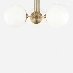 Lulu And Georgia Curved + Rounded Lia Semi-Flush Mount Light