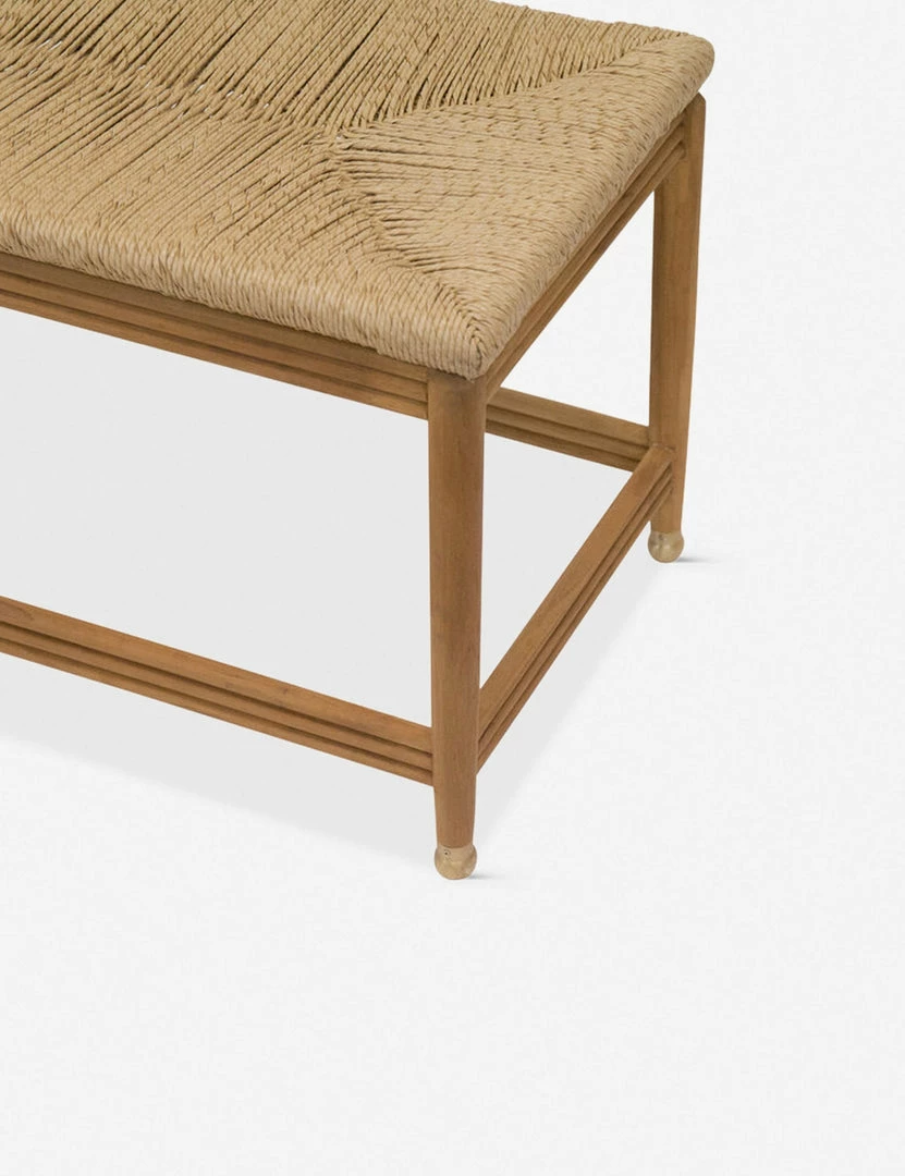 Lulu And Georgia Morris & Co. Kelmscott Rush Indoor / Outdoor Bench