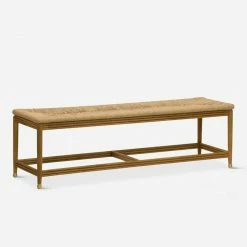 Lulu And Georgia Morris & Co. Kelmscott Rush Indoor / Outdoor Bench