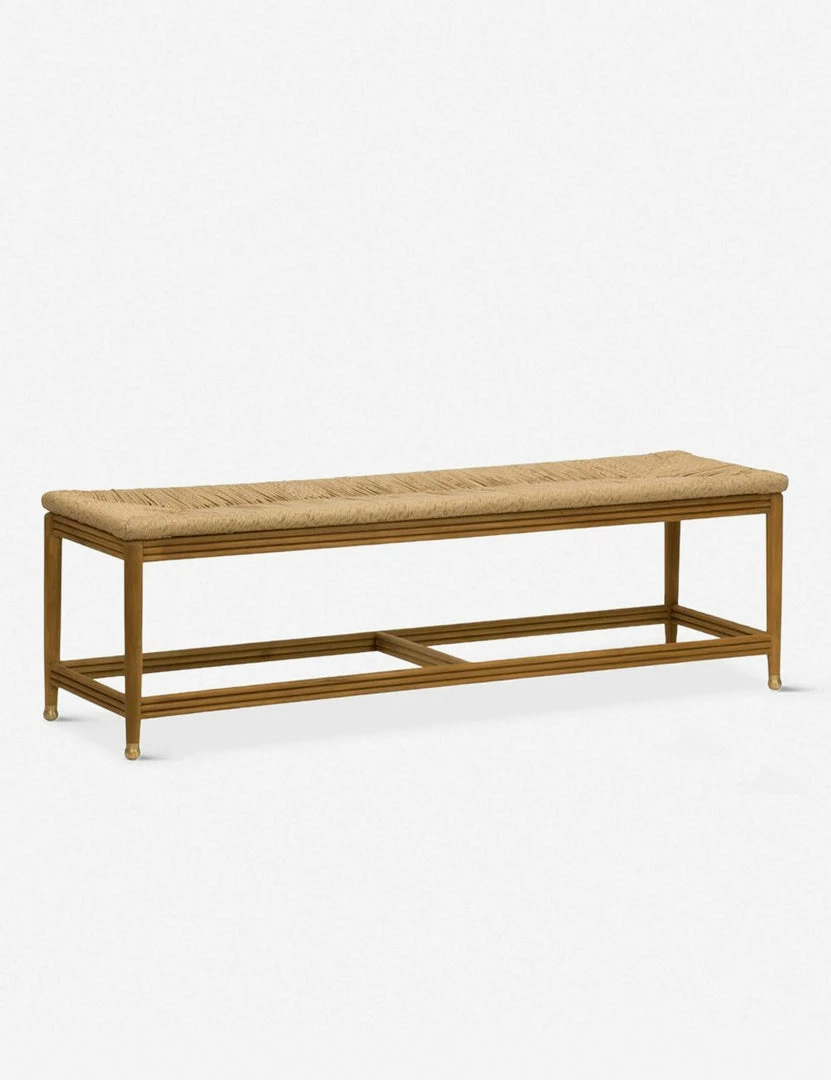 Lulu And Georgia Morris & Co. Kelmscott Rush Indoor / Outdoor Bench
