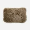 Lulu And Georgia Albany Fur Lumbar Pillow, Natural