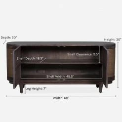 Lulu And Georgia Earth Tones Zeta Media Console