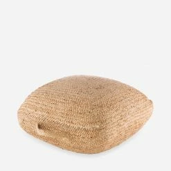 Lulu And Georgia Palma Jute Floor Pillow Earth Tones
